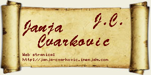 Janja Čvarković vizit kartica